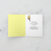 Carte Joyeux Anniversaire Musicien Fun Music Note Bird (Intérieur)