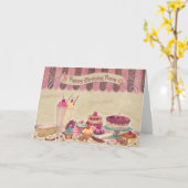 Carte Joyeux Anniversaire Nana - Gâteaux Et sucreries (Fleur jaune)