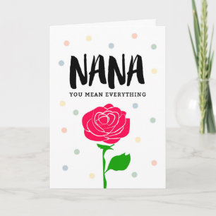 Carte Joyeux anniversaire Nana, vous voulez dire tout