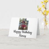 Carte Joyeux anniversaire Nancy (Fleur jaune)