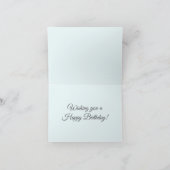 Carte Joyeux anniversaire Nature Mountain Paysage Cascad (Intérieur)