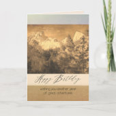 Carte Joyeux Anniversaire nature plein air thème aventur (Devant)