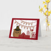 Carte Joyeux anniversaire, Navy ! (Fleur jaune)