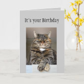 Carte Joyeux Anniversaire Ne regardez pas Vous Age Fun C (Fleur jaune)