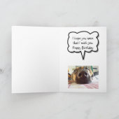 Carte Joyeux anniversaire NESE mignon chien (Intérieur)