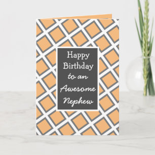Carte Joyeux Anniversaire Neveu Personnalisé Moderne