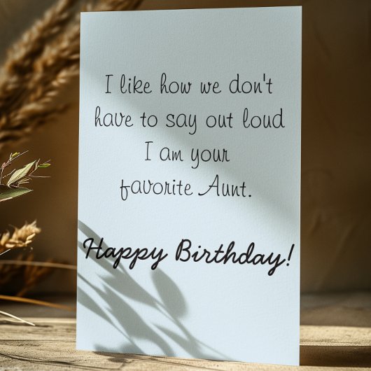 Carte Joyeux Anniversaire Nièce De Tante Humour Drôle