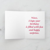 Carte Joyeux Anniversaire nièce, Rollerskates (Intérieur)