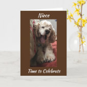 CARTE JOYEUX ANNIVERSAIRE ***NIECE*** VOUS ÊTES UNE CART (Fleur jaune)