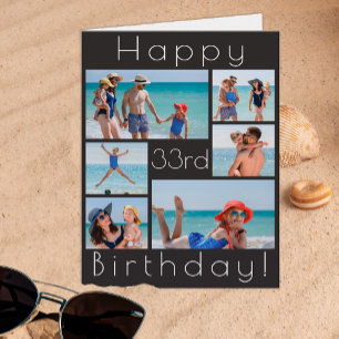 Carte Joyeux anniversaire n'importe quel âge Photo Colla