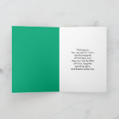 Carte Joyeux anniversaire Noël Père Noël Grandson (Intérieur)