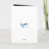 Carte Joyeux anniversaire noir blanc gris rétro MCM look (Dos)