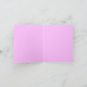 Carte Joyeux Anniversaire Nom personnalisé Fleurs roses (Intérieur)