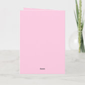 Carte Joyeux Anniversaire Nom Script Poudre Rose Or (Dos)