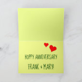 Carte Joyeux Anniversaire Noms Cute Grenouilles de Dessi (Intérieur)