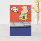 Carte Joyeux Anniversaire Non-sens. (Fleur jaune)