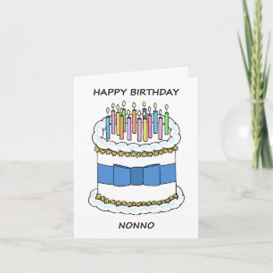 Carte Joyeux anniversaire Nonno