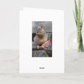 Carte Joyeux Anniversaire Nutty Ami Drôle Écureuil (Dos)