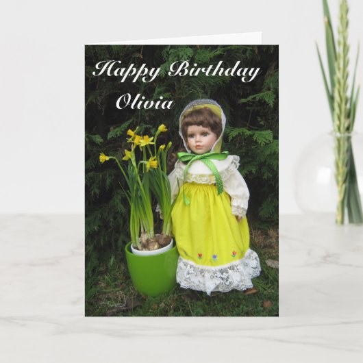 Carte Joyeux anniversaire Olivia (Devant)