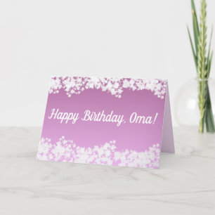 Carte Joyeux anniversaire, Oma !