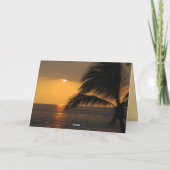 Carte Joyeux Anniversaire Oncle soleil tropical (Dos)