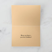 Carte Joyeux Anniversaire, Orange Tabby Kitten en Lit (Intérieur)