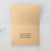 Carte Joyeux Anniversaire, Orange Tabby Kitten en Lit (Intérieur)