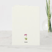 Carte Joyeux Anniversaire Orchidée Moth Aquarelle (Dos)