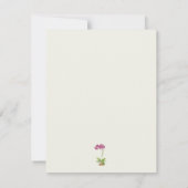 Carte Joyeux Anniversaire Orchidée Papillon Aquarelle (Dos)