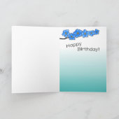 Carte Joyeux Anniversaire - Oubliez-Moi Pas (Intérieur)