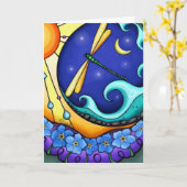 Carte Joyeux Anniversaire - Oubliez-Moi Pas (Fleur jaune)