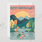 Carte Joyeux anniversaire Paddleboard SUP Paddleboard (Devant)