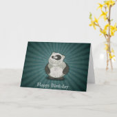 Carte Joyeux Anniversaire Panda (Fleur jaune)