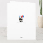 CARTE JOYEUX ANNIVERSAIRE PANDA (Dos)