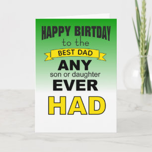Carte Joyeux anniversaire papa