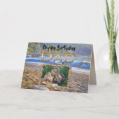 Carte Joyeux anniversaire Papa Beach 786 (Devant)