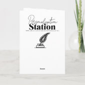 Carte Joyeux anniversaire Papa | Boîte d'articles de pê (Dos)