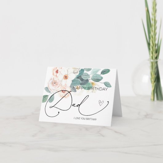 Carte Joyeux anniversaire papa cadeau d'anniversaire pou (Devant)