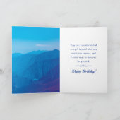 Carte Joyeux anniversaire papa Dieu vous bénisse pour vo (Intérieur)