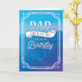 Carte Joyeux anniversaire papa Dieu vous bénisse pour vo (Fleur jaune)