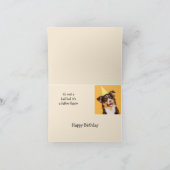 Carte Joyeux anniversaire papa mignon chien devenir plus (Intérieur)