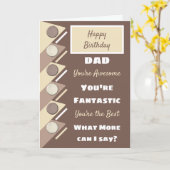 Carte Joyeux Anniversaire Papa, tu es la meilleure crème (Fleur jaune)