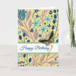 Carte Joyeux Anniversaire papillon Dreams prendre l'avio