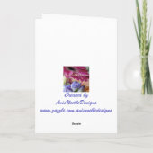 Carte Joyeux Anniversaire-papillon/Nom de la Personnalis (Dos)