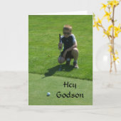 CARTE JOYEUX ANNIVERSAIRE PAR FAIT *CARTE GODSON* (Fleur jaune)