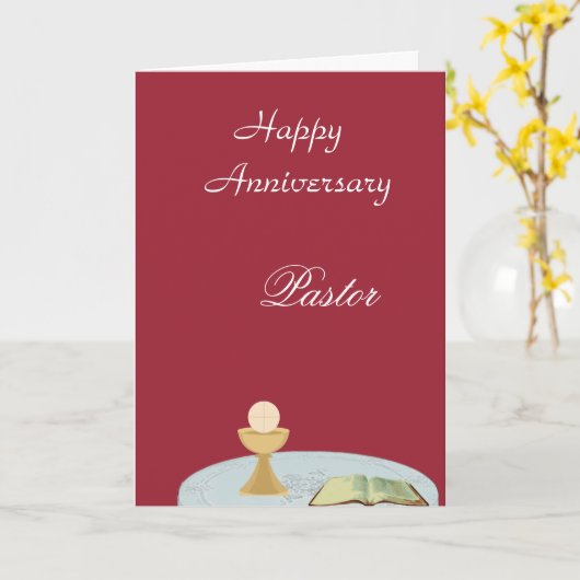 Carte Joyeux Anniversaire "Pasteur (Fleur jaune)