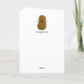 Carte Joyeux Anniversaire Patate (Dos)