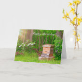 Carte Joyeux Anniversaire Pays Beehive (Fleur jaune)