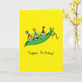 Carte Joyeux Anniversaire Peas Quarantine (Fleur jaune)