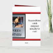 Carte Joyeux anniversaire - Pêche à la mouche dans la ri (Dos)